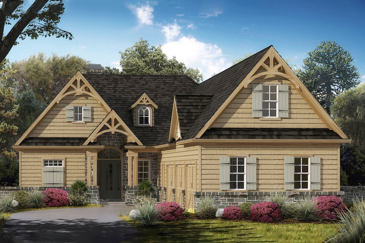 Cottage home (ThePlanCollection: Plan #198-1038)