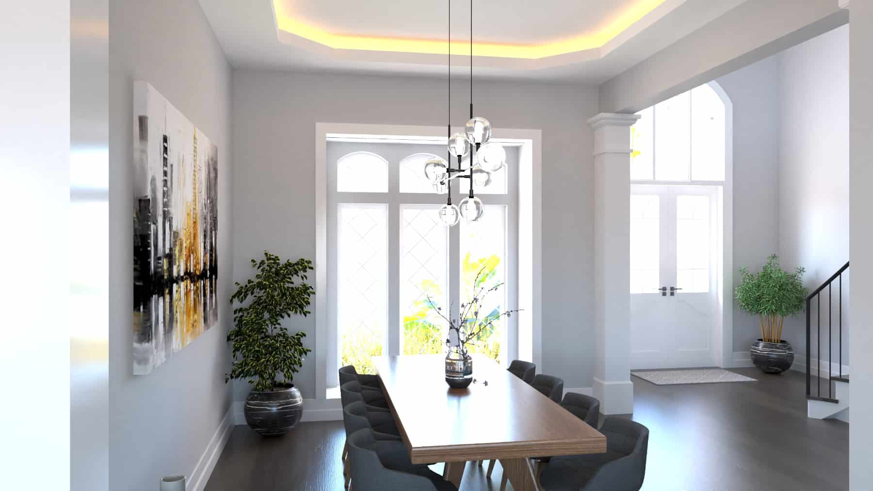 Dining Room of this 4-Bedroom, 4135 Sq Ft Plan - 198-1043