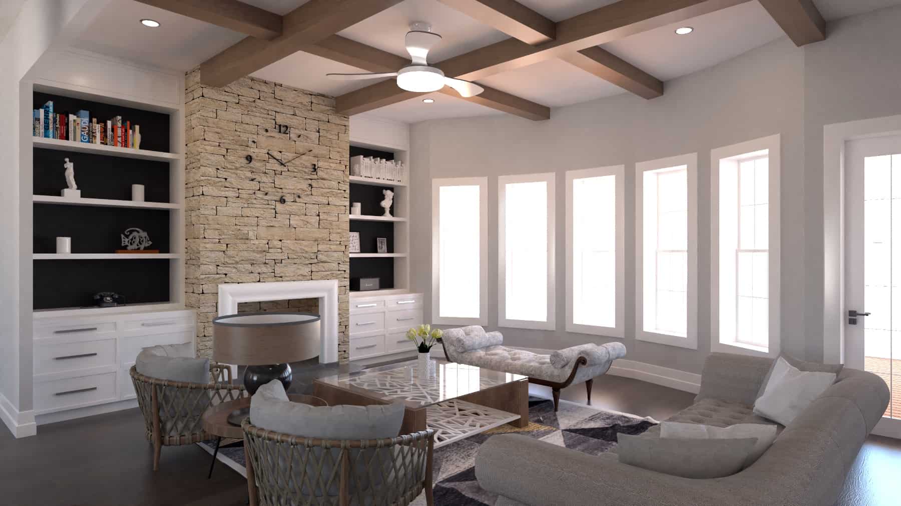 Great Room of this 4-Bedroom, 4135 Sq Ft Plan - 198-1043