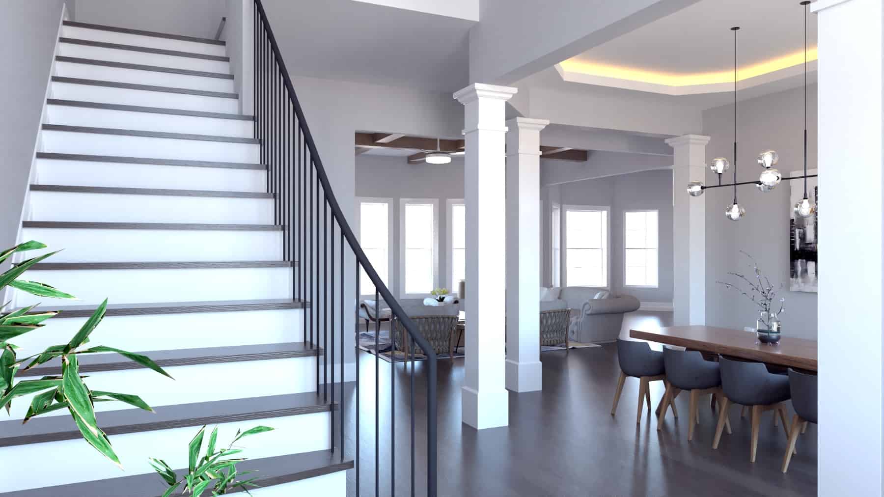 Entry Hall: Foyer of this 4-Bedroom, 4135 Sq Ft Plan - 198-1043