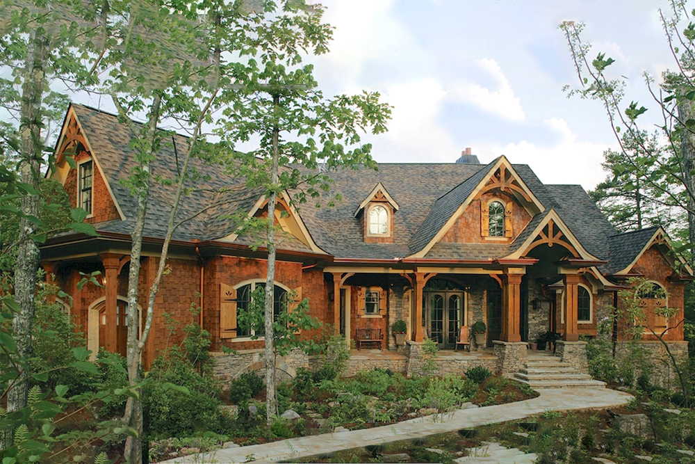 Cottage style home (ThePlanCollection: House Plan #198-1045)
