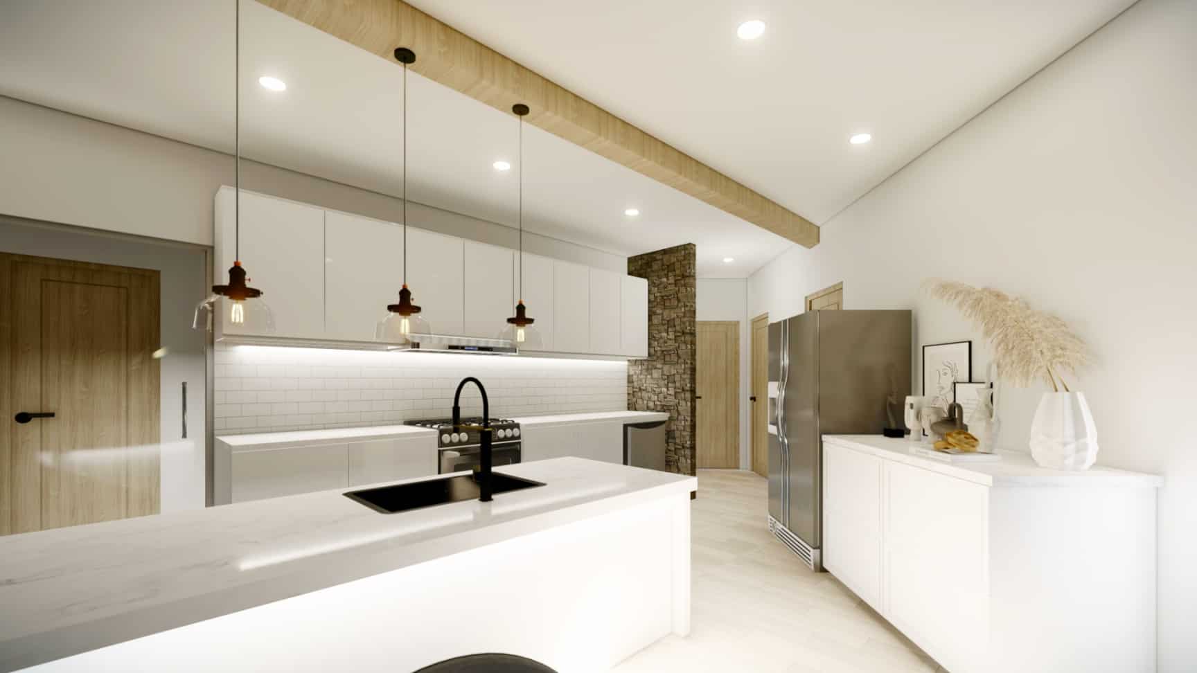 Kitchen of this 3-Bedroom, 1729 Sq Ft Plan - 198-1056