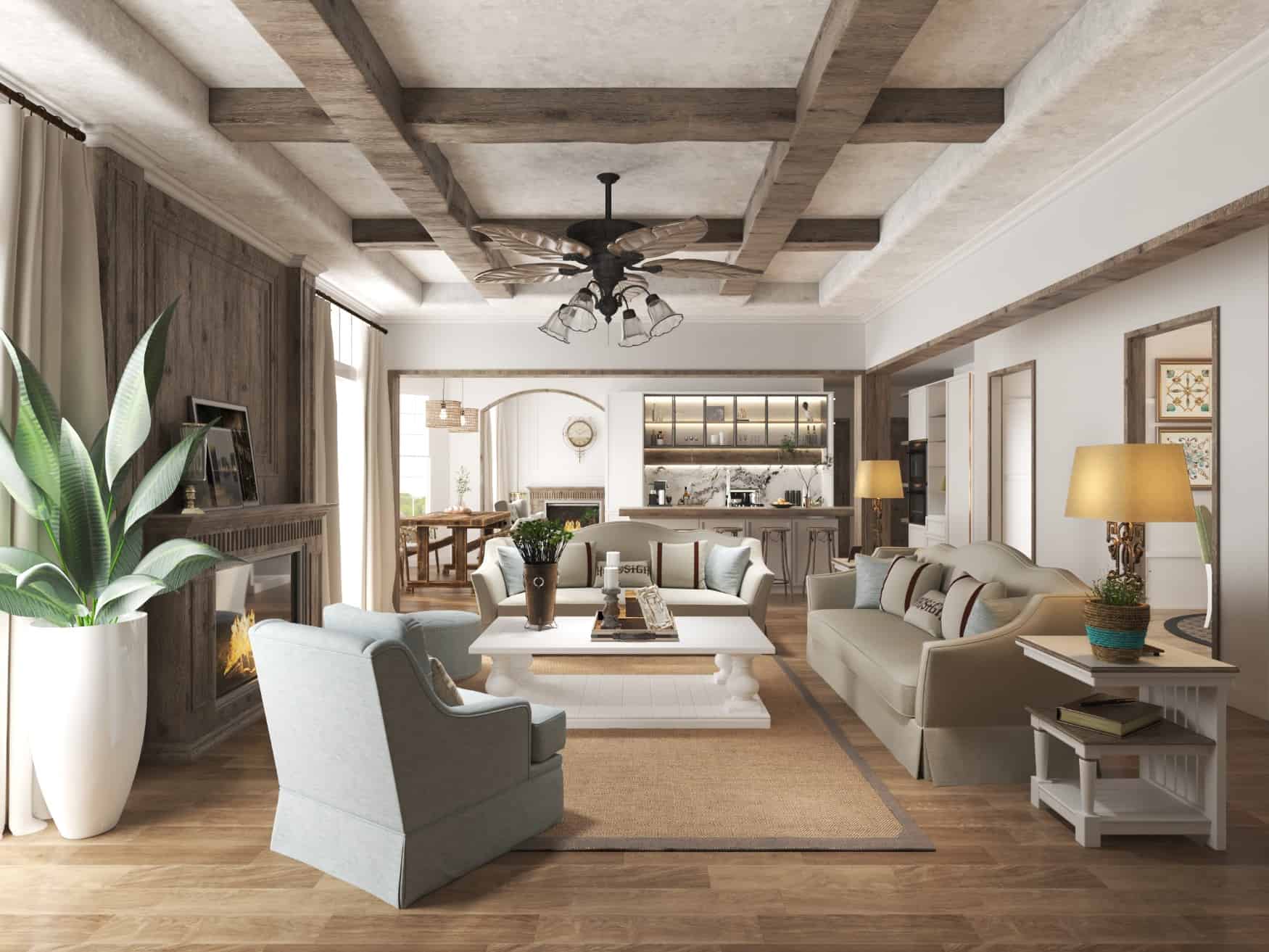 Great Room of this 5-Bedroom, 3314 Sq Ft Plan - 198-1068