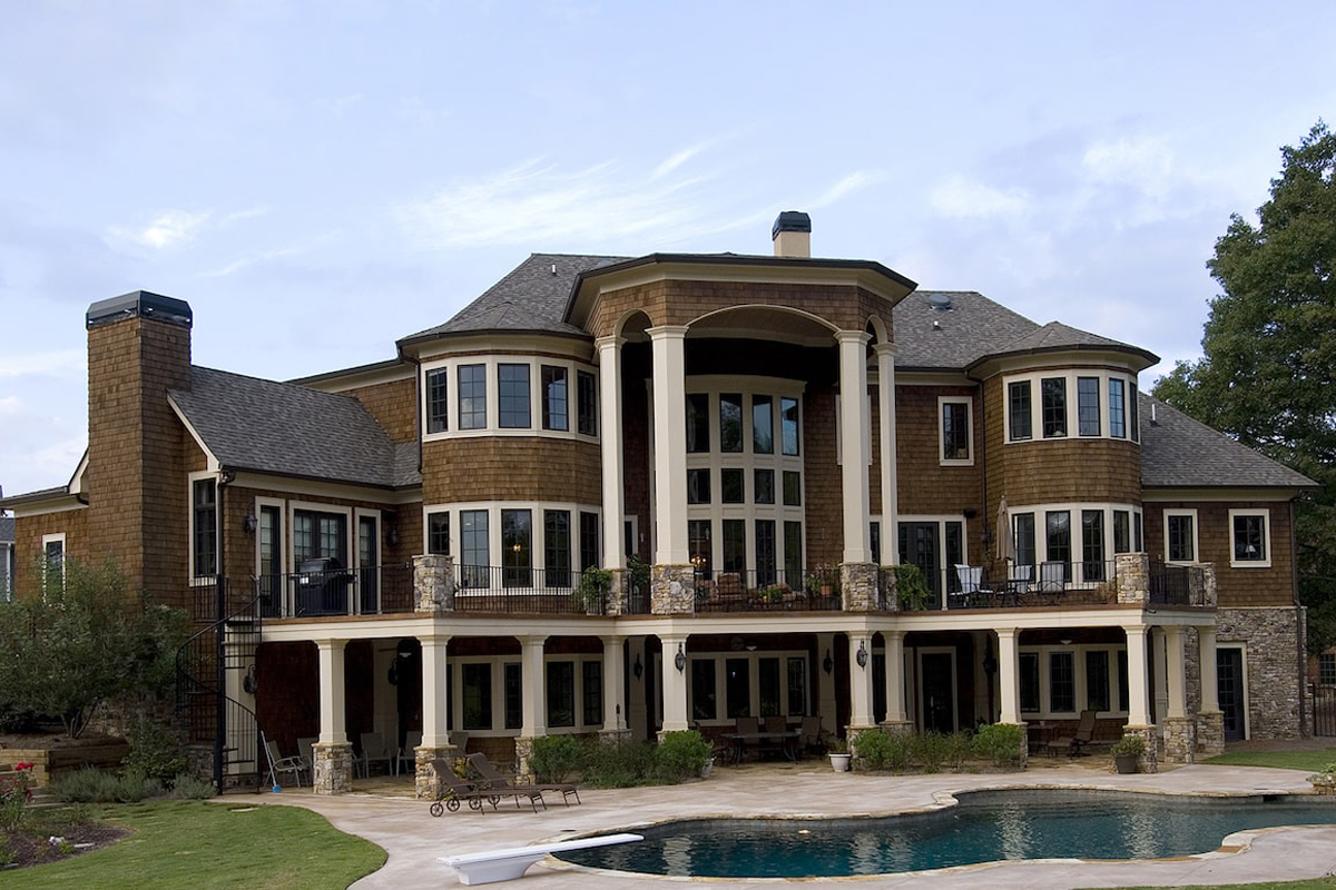 Rear View of this 4-Bedroom,5638 Sq Ft Plan -5638
