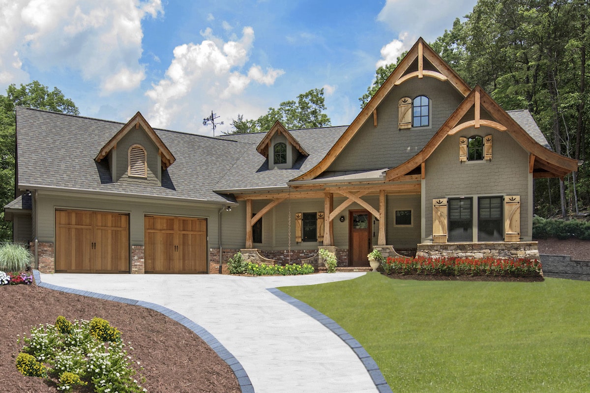 Cottage style home (ThePlanCollection: Plan #198-1079)