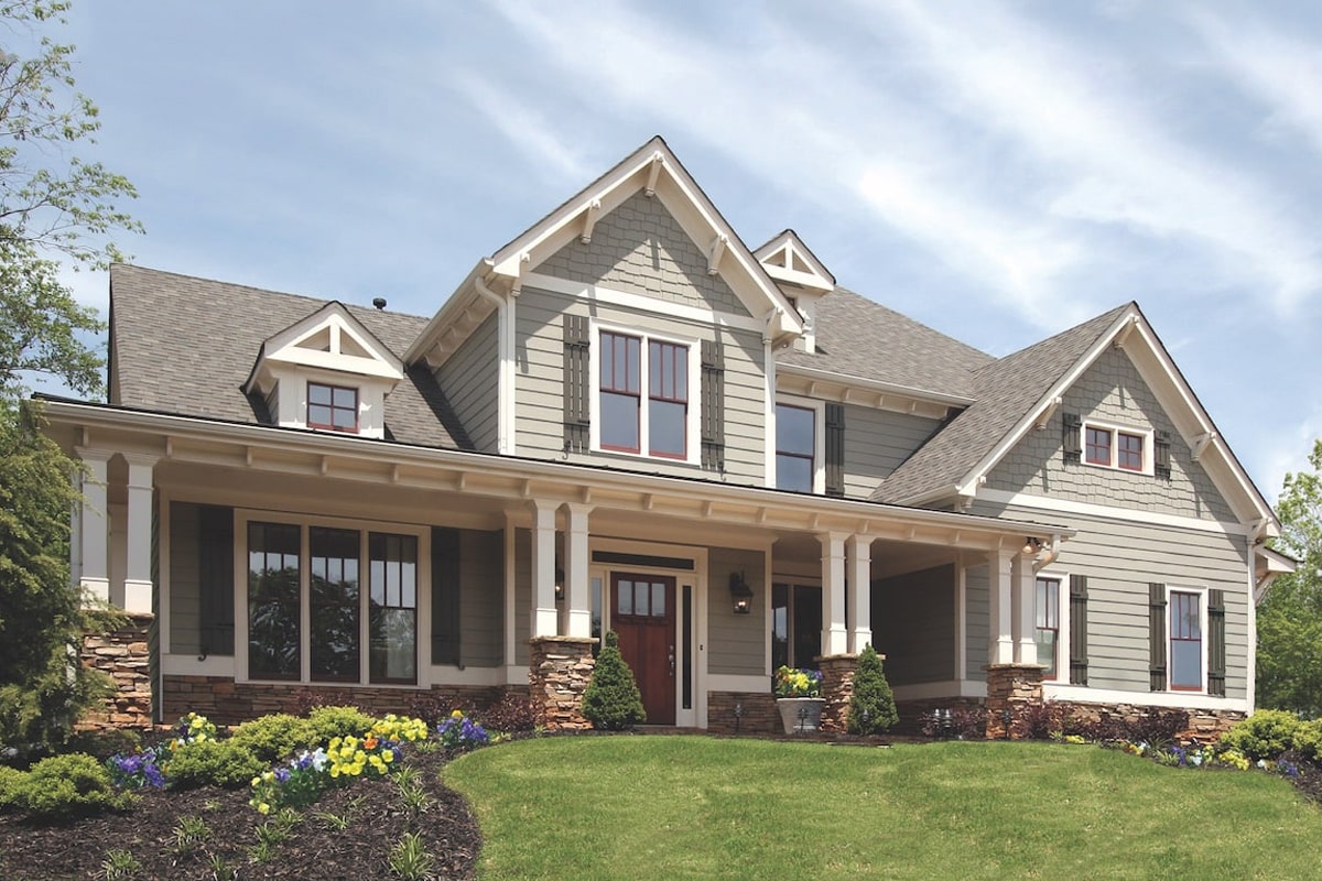 Craftsman style home (ThePlanCollection: House Plan #198-1083)