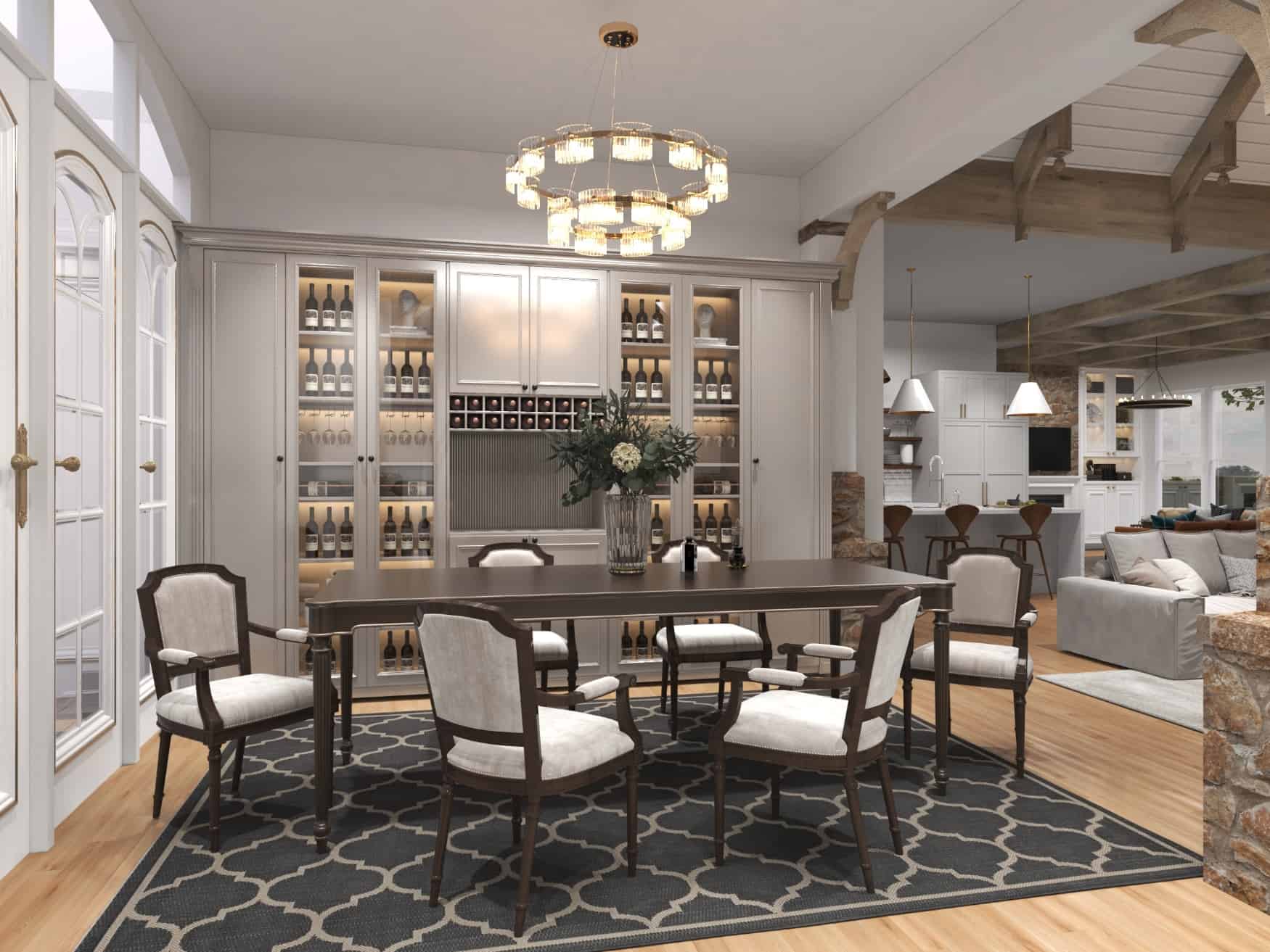 Dining Room of this 5-Bedroom, 3745 Sq Ft Plan - 198-1092