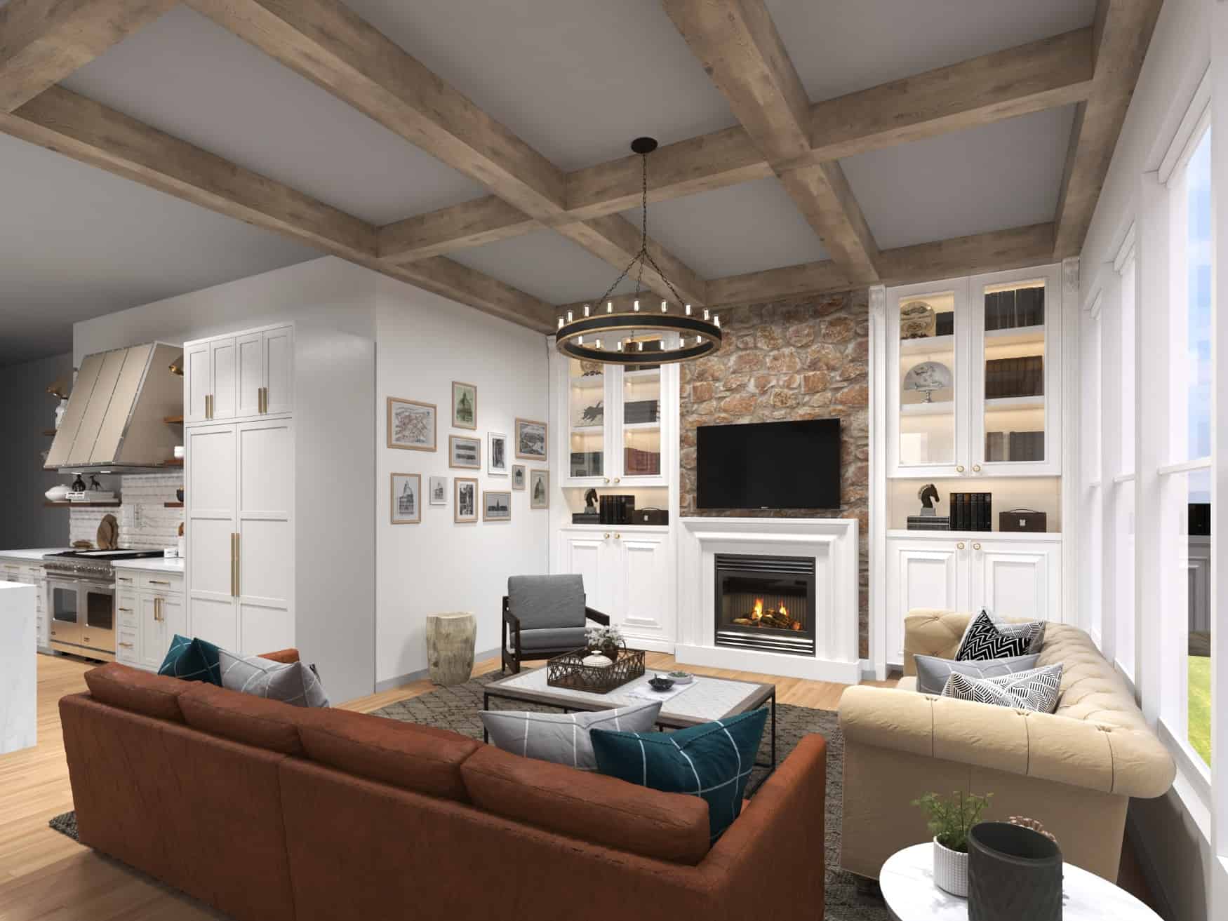 Kitchen: Breakfast Nook of this 5-Bedroom, 3745 Sq Ft Plan - 198-1092