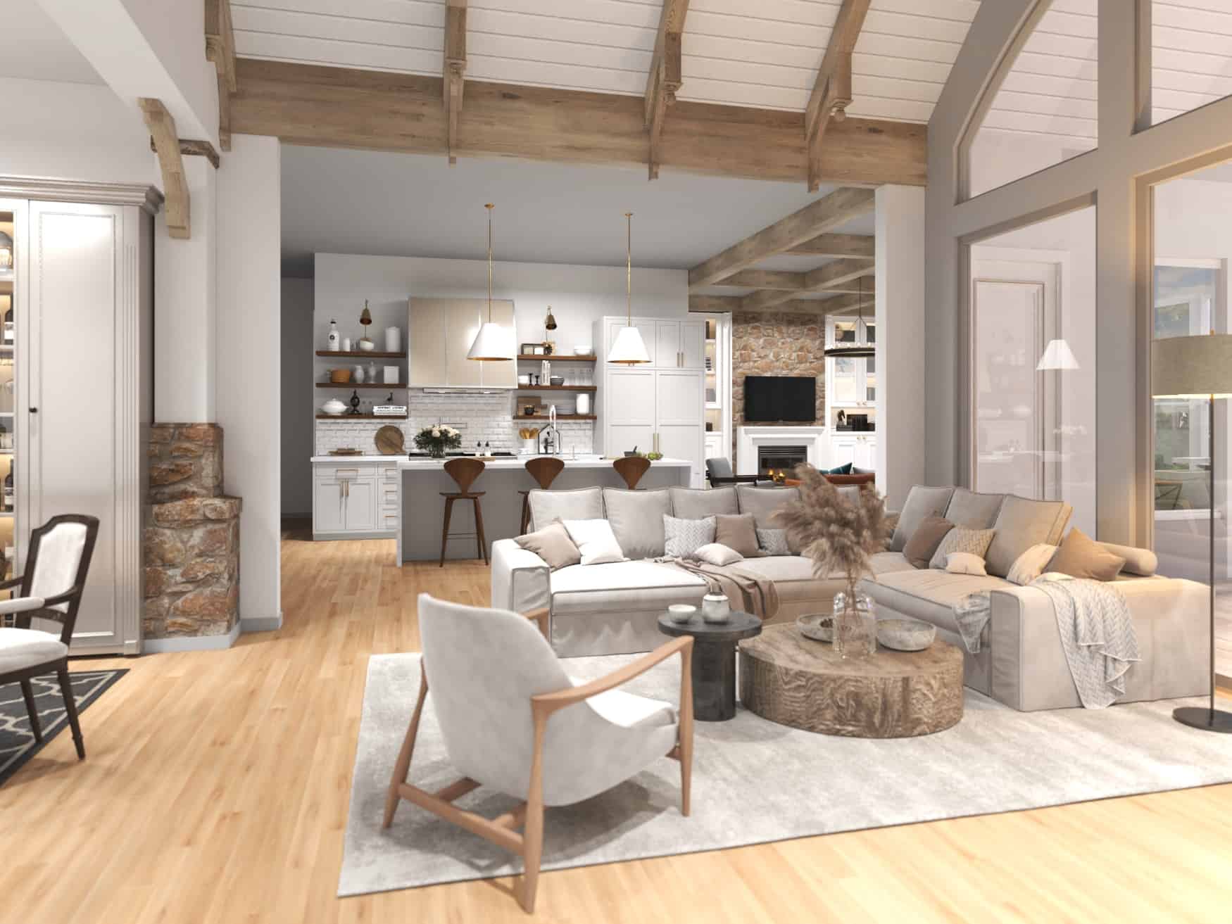 Great Room of this 5-Bedroom, 3745 Sq Ft Plan - 198-1092