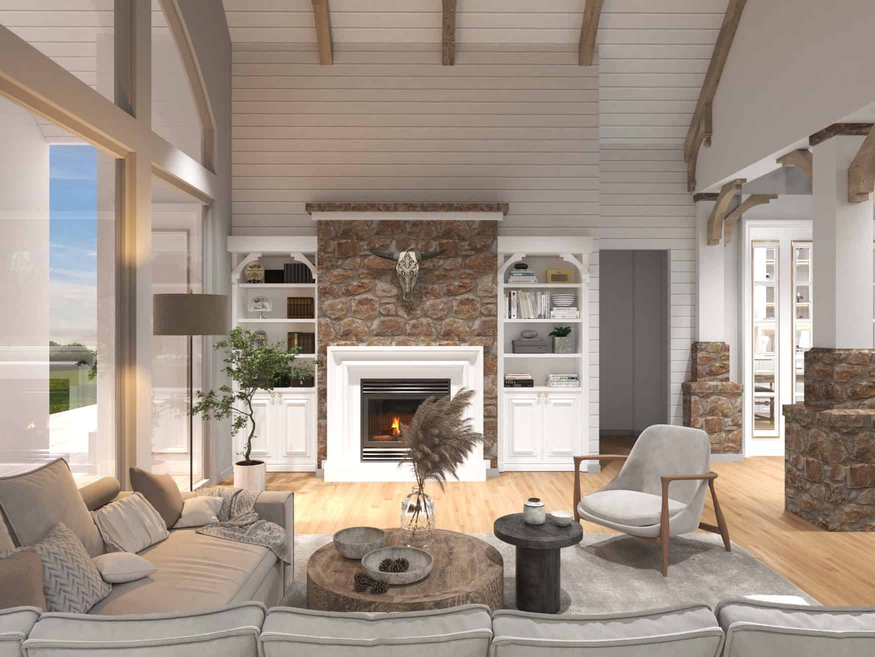 Great Room of this 5-Bedroom, 3745 Sq Ft Plan - 198-1092
