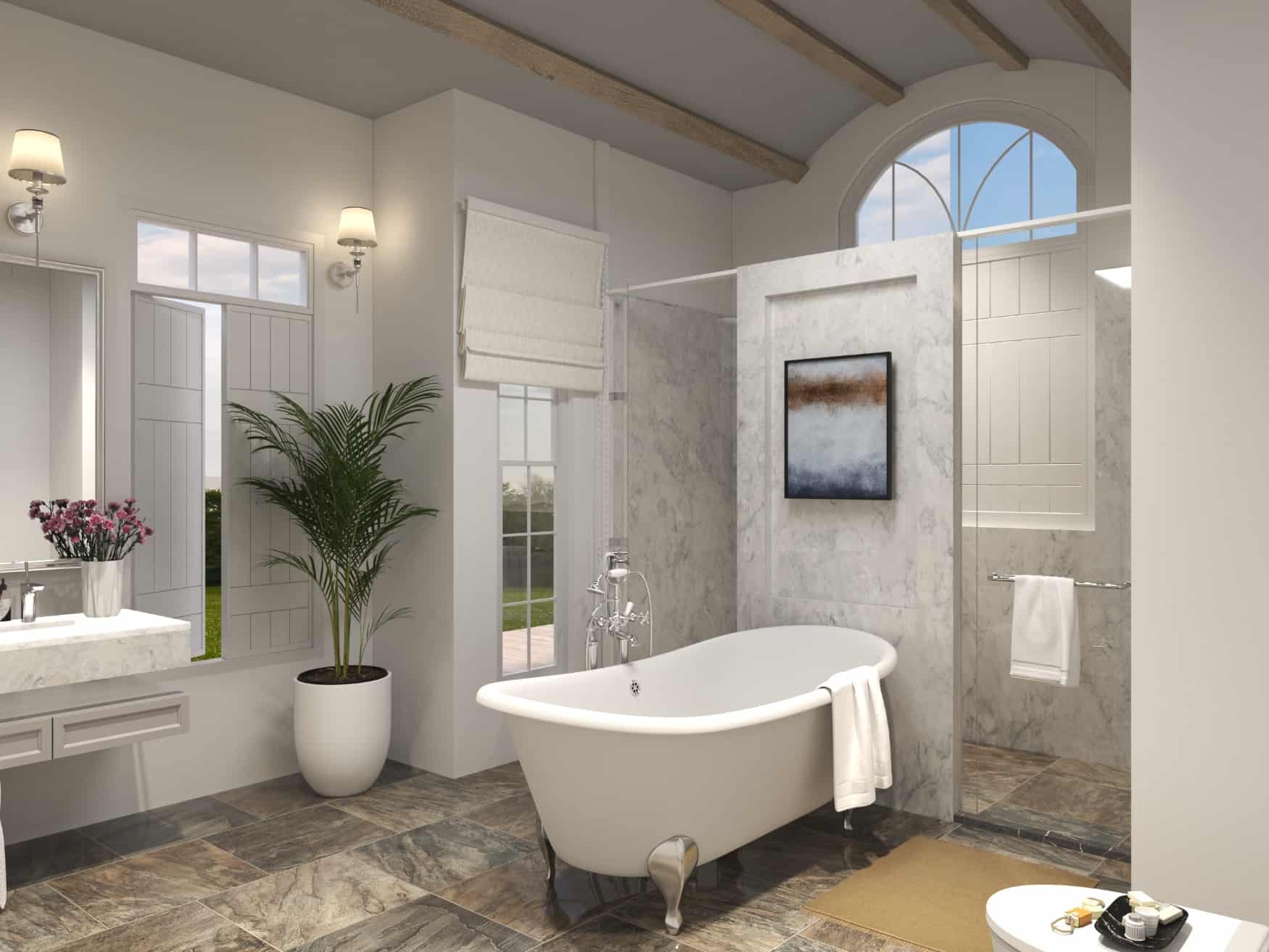 Master Bathroom of this 5-Bedroom, 3745 Sq Ft Plan - 198-1092