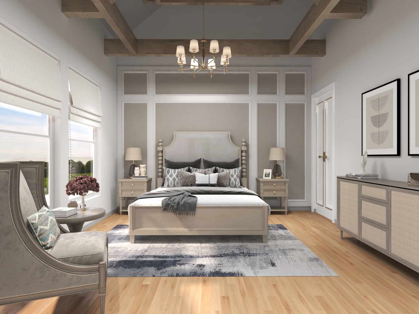 Master Bedroom of this 5-Bedroom, 3745 Sq Ft Plan - 198-1092