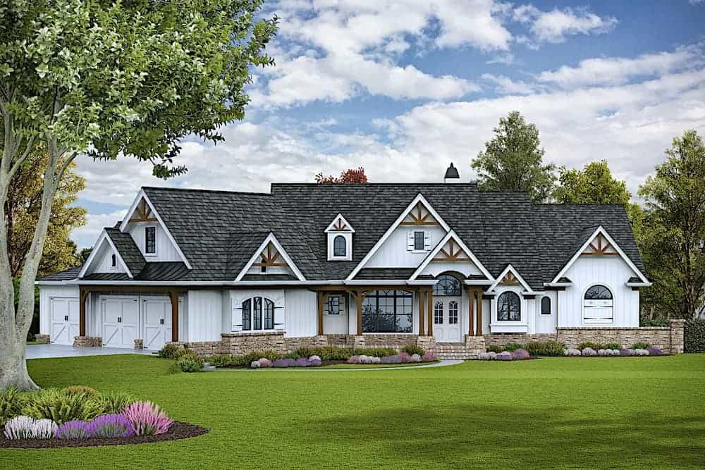 Cottage home (ThePlanCollection: Plan #198-1095)