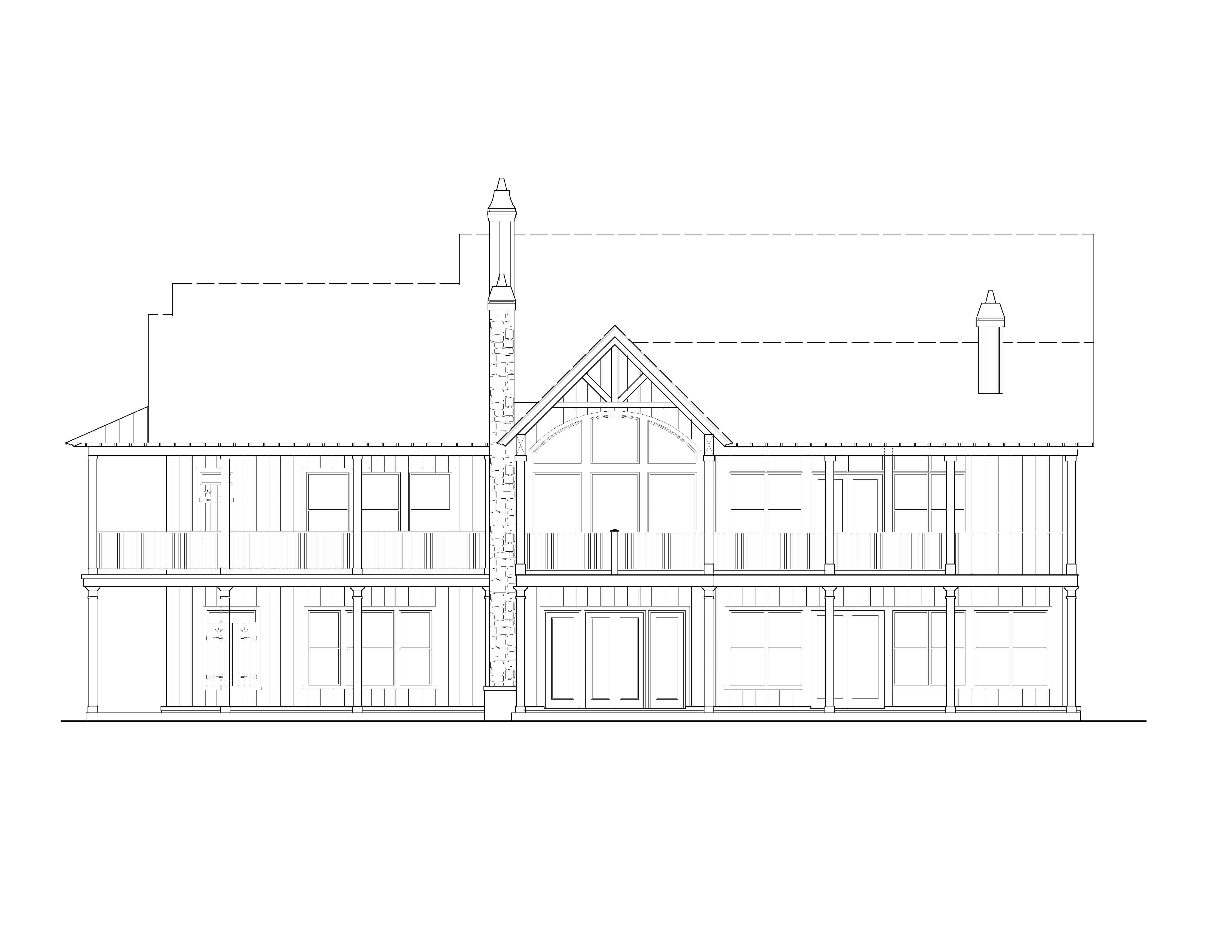 Home Plan Rear Elevation of this 5-Bedroom,3745 Sq Ft Plan -198-1113