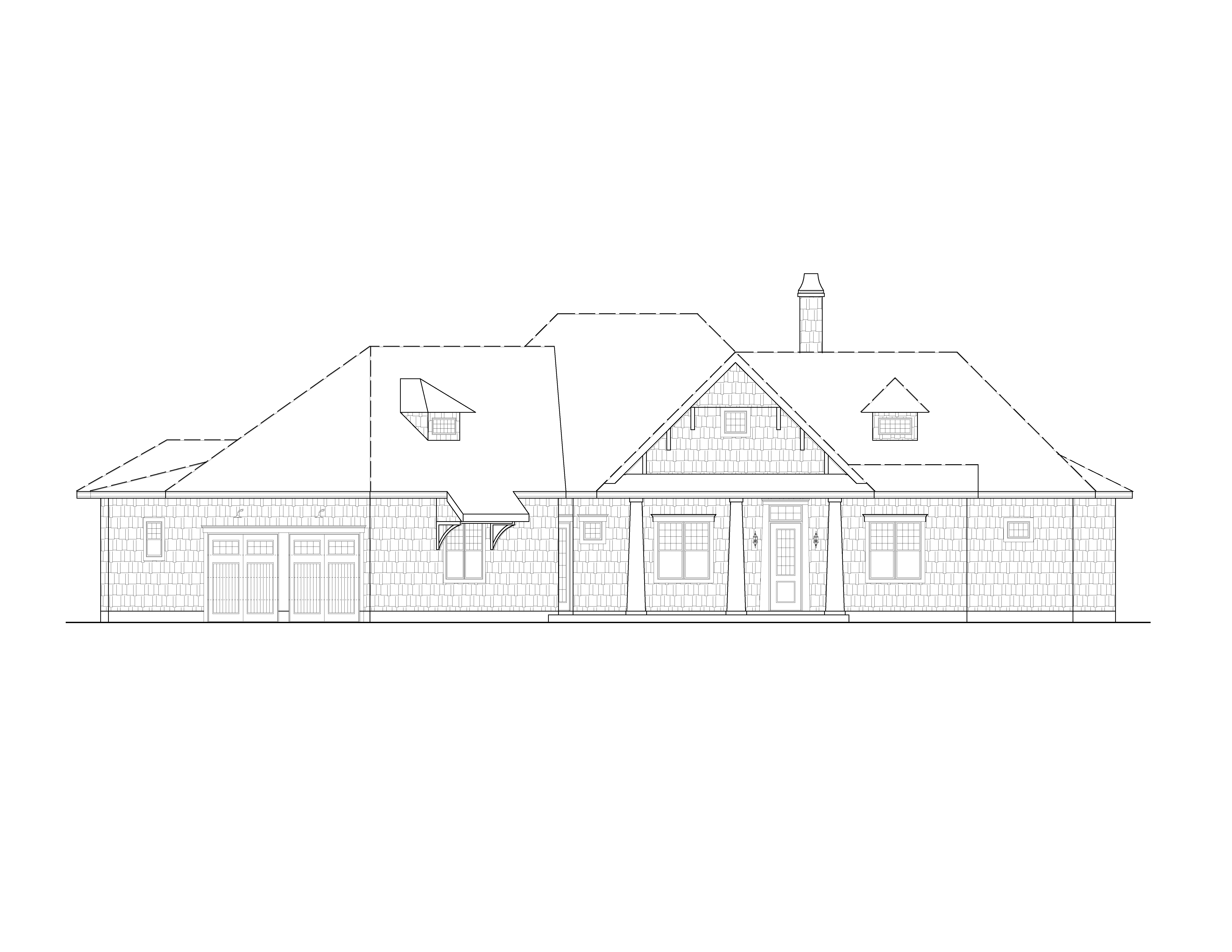 Home Plan Front Elevation of this 3-Bedroom,2510 Sq Ft Plan -198-1114