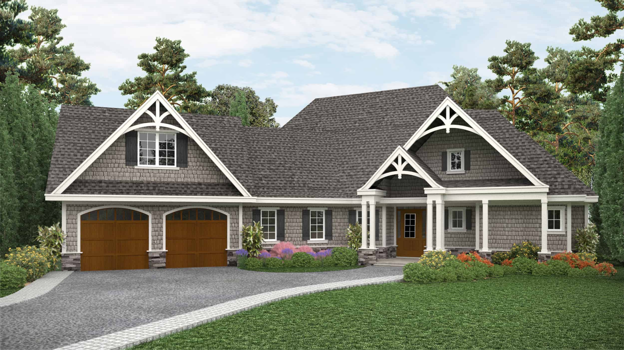 Cottage home (ThePlanCollection: Plan #198-1115)