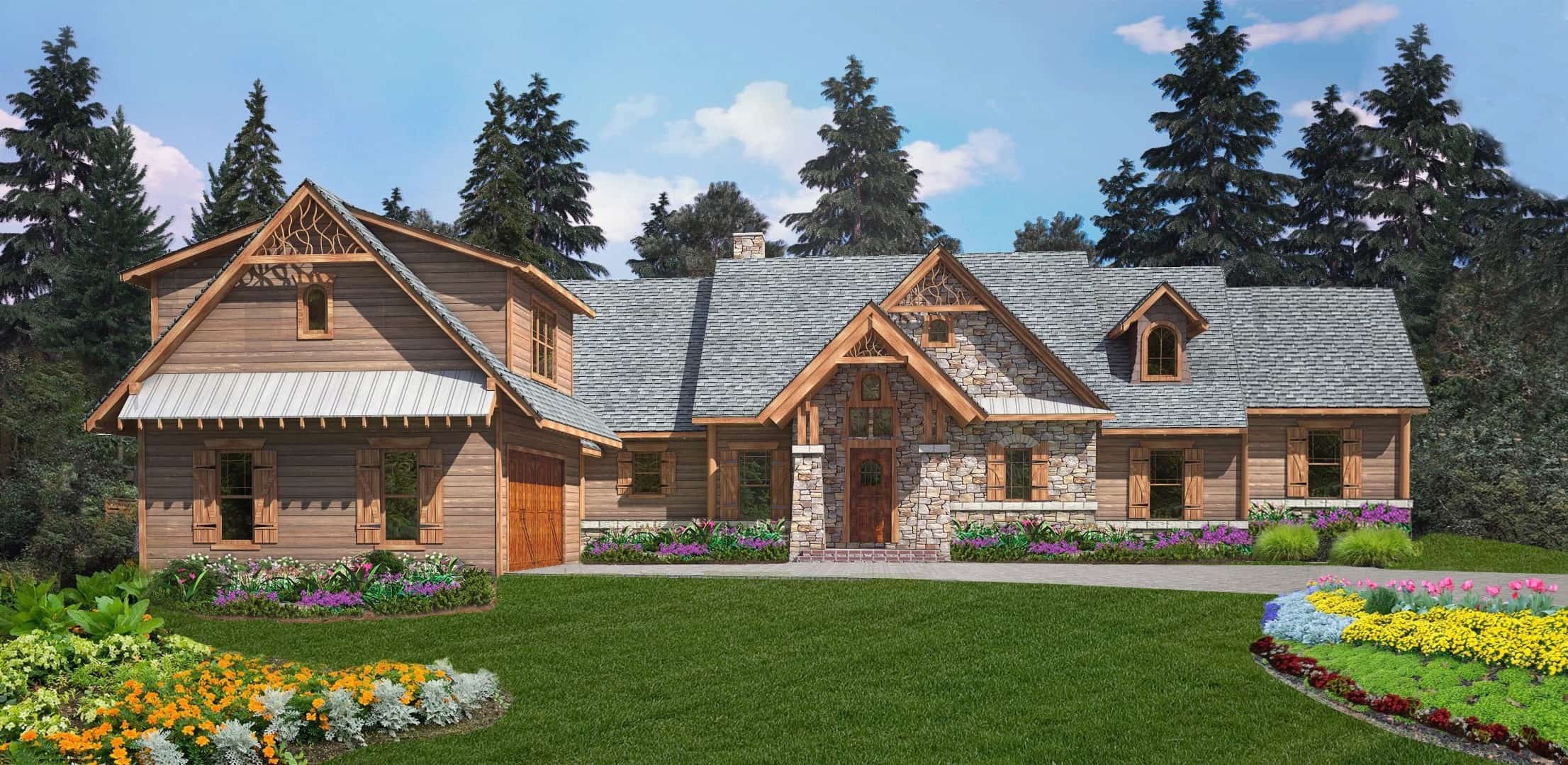 Craftsman home (ThePlanCollection: Plan #198-1119)