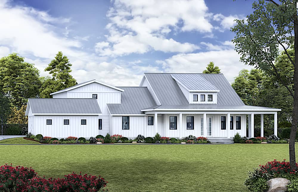 Ranch home (ThePlanCollection: Plan #198-1124)