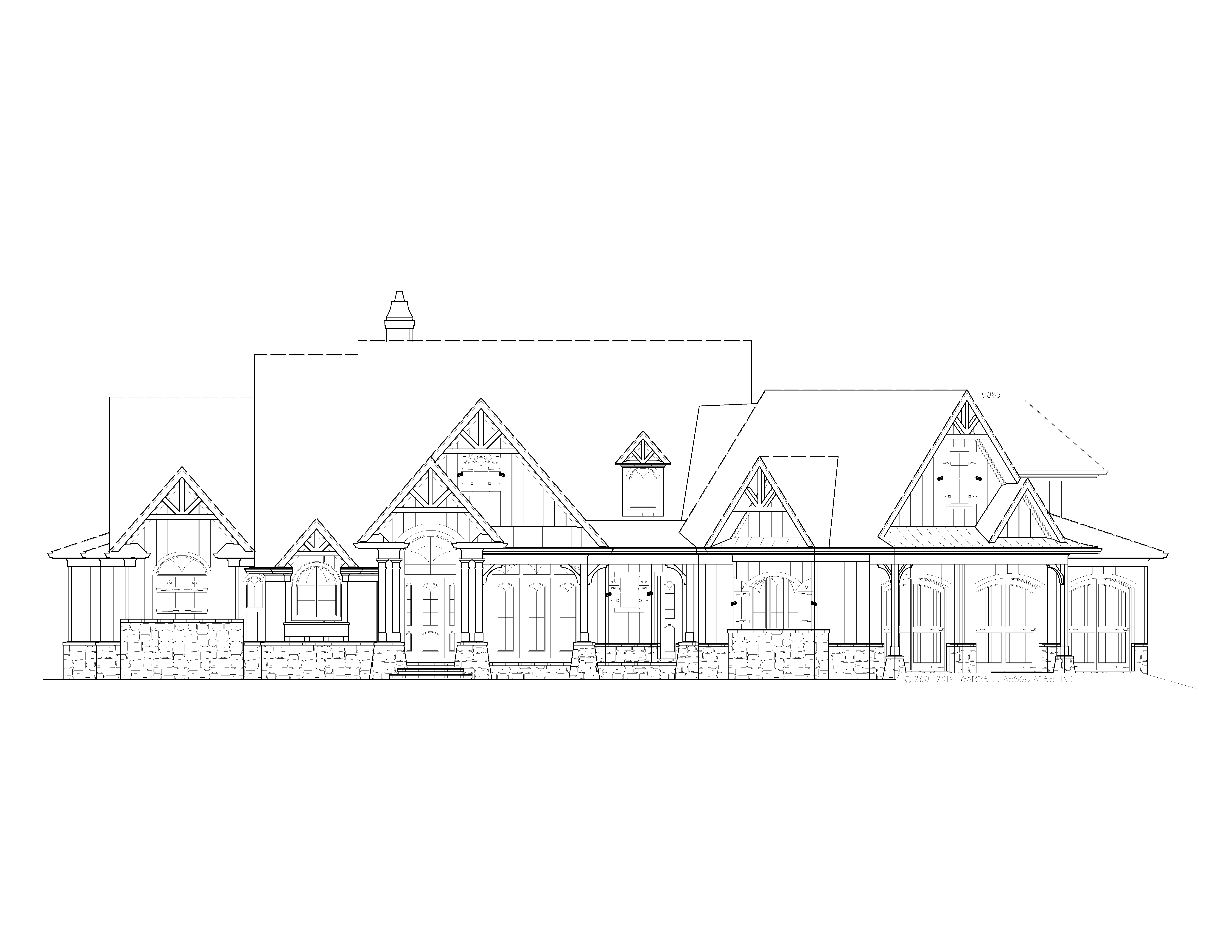 Home Plan Front Elevation of this 3-Bedroom,3642 Sq Ft Plan -198-1125