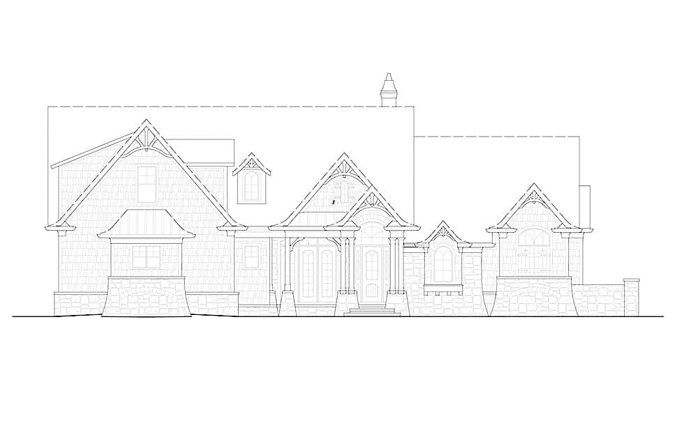 Home Plan Front Elevation of this 3-Bedroom,2795 Sq Ft Plan -198-1129