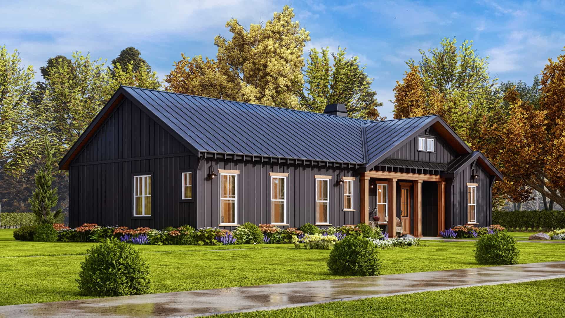 Left Side View of this 3-Bedroom,1925 Sq Ft Plan -198-1131