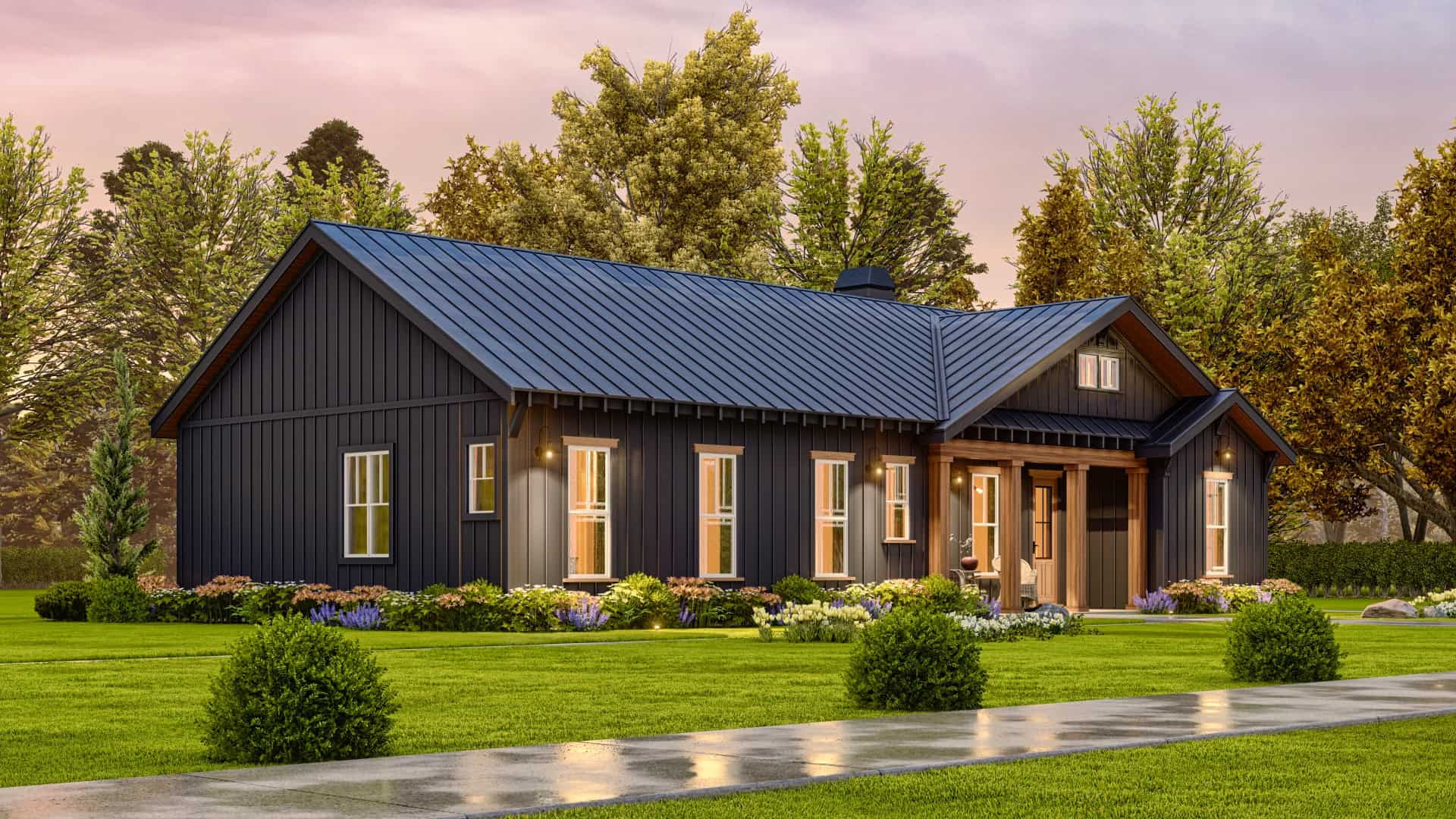 Left Side View of this 3-Bedroom,1925 Sq Ft Plan -198-1131