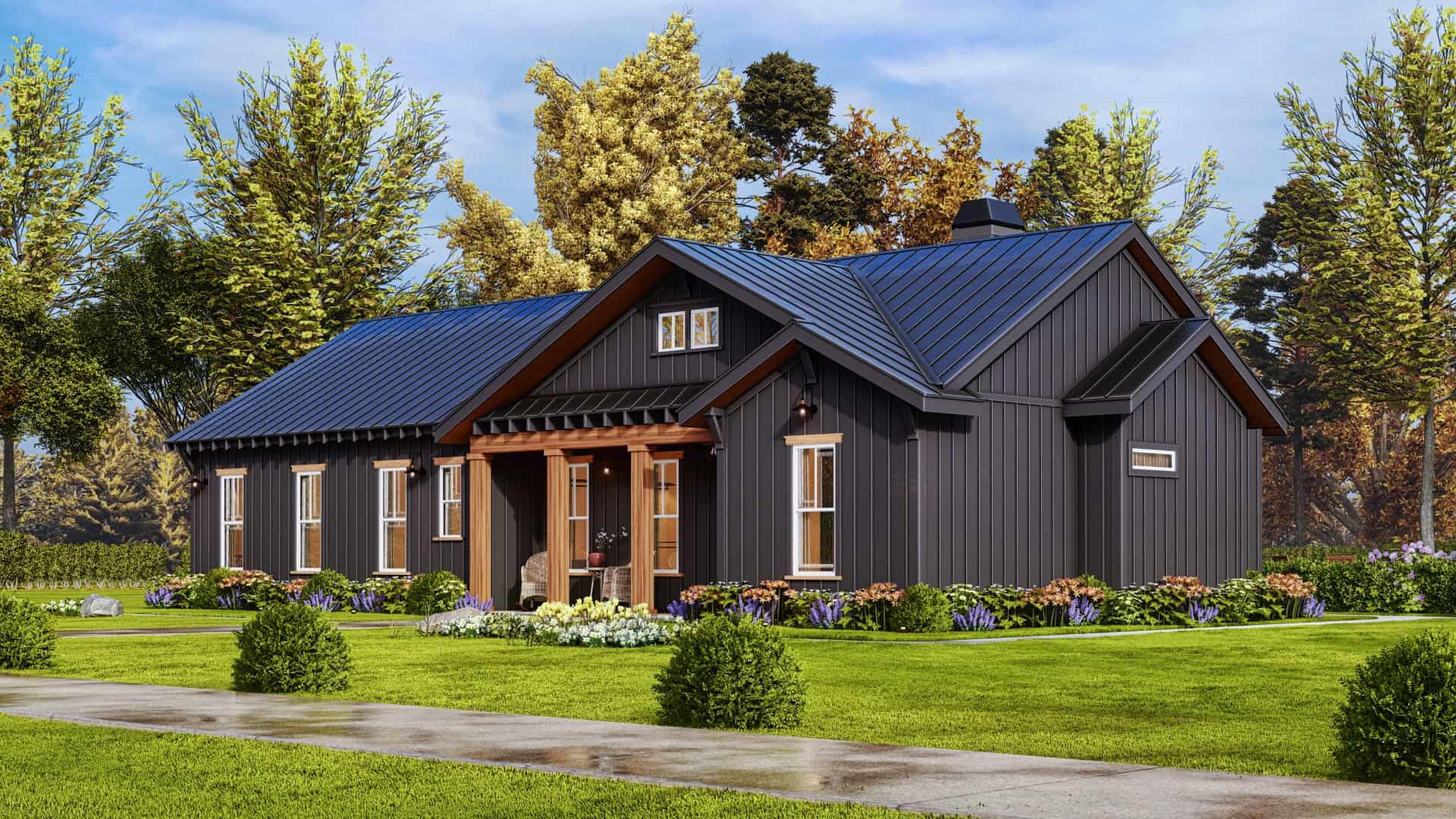 Front View of this 3-Bedroom,1925 Sq Ft Plan -198-1131