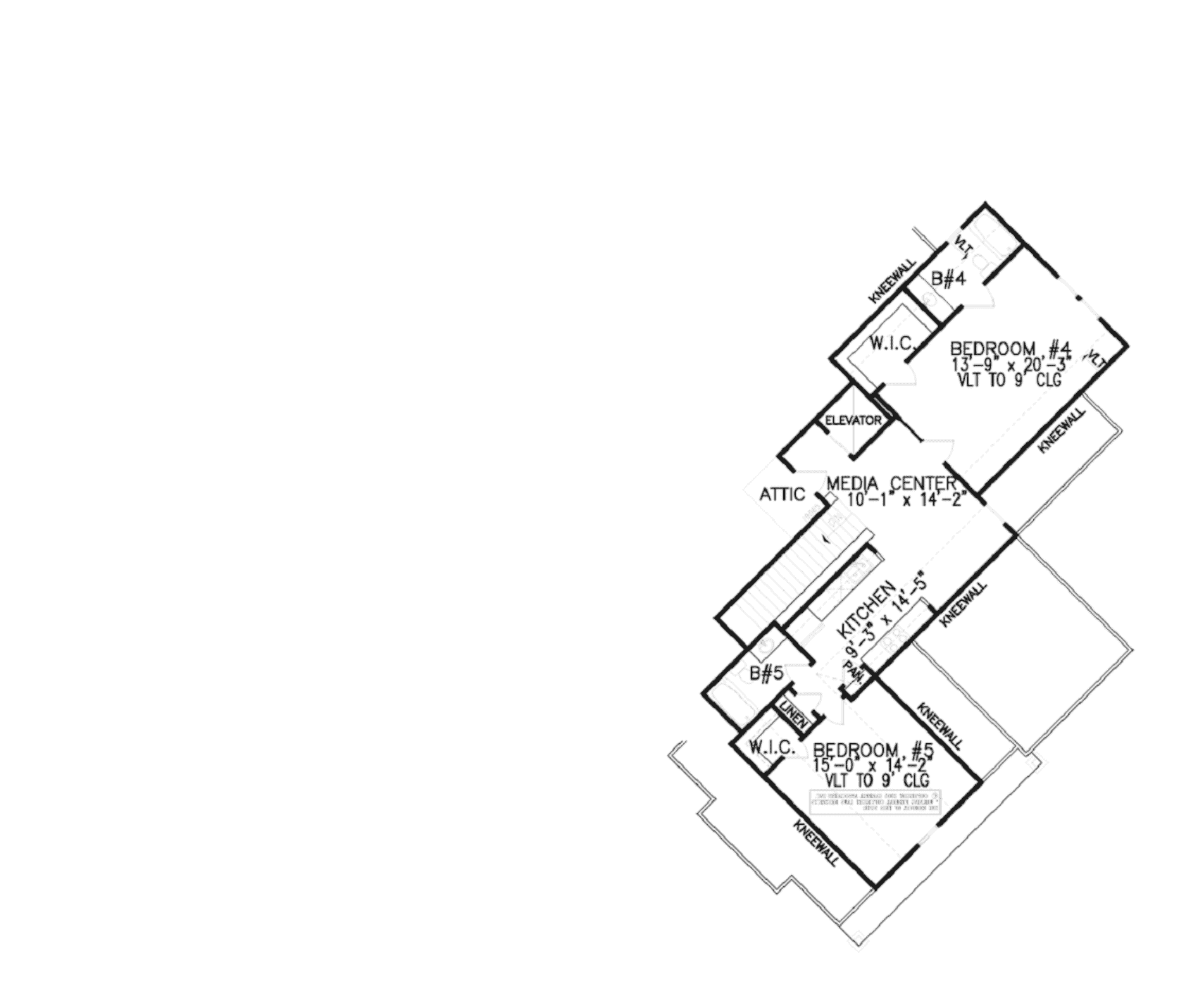 Upper Level of Luxury Plan #198-1133