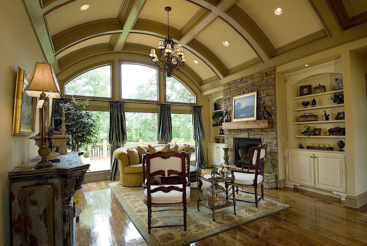 Living Room of this 5-Bedroom,4218 Sq Ft Plan -198-1141