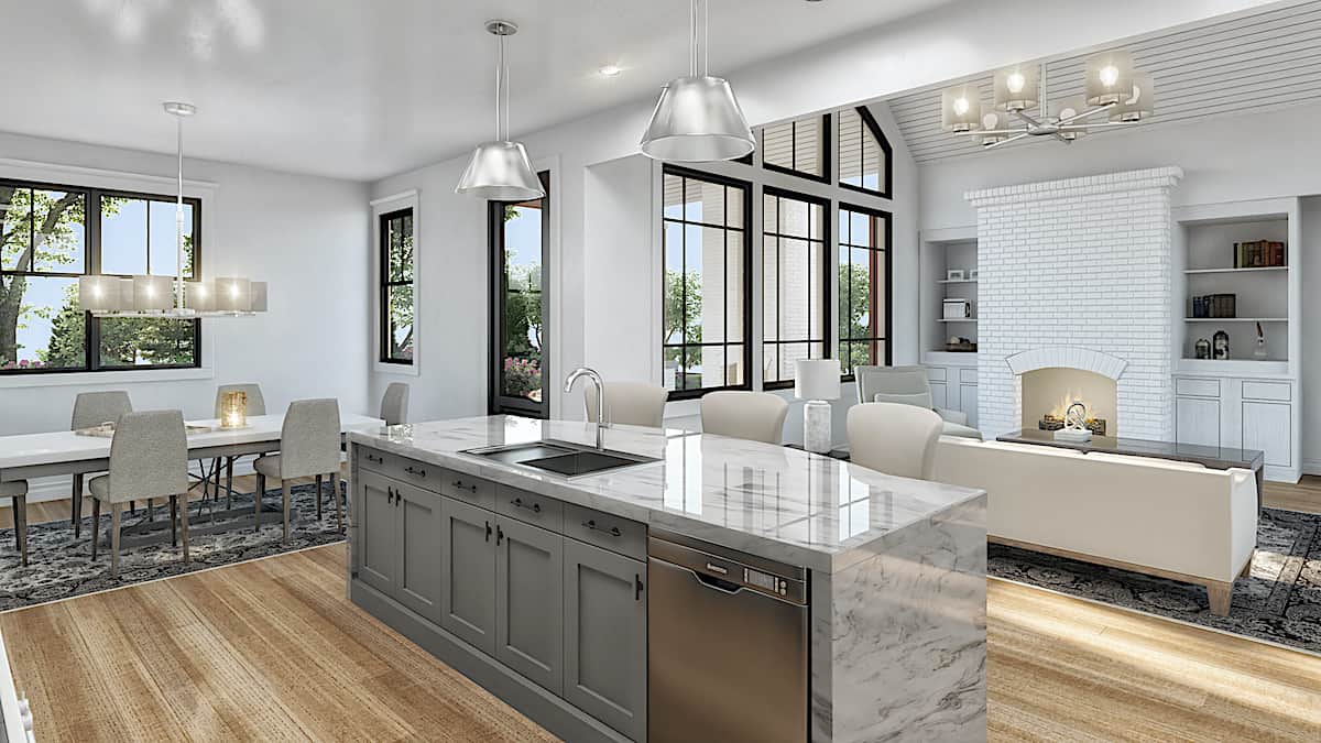 Kitchen of this 5-Bedroom,3154 Sq Ft Plan -198-1160