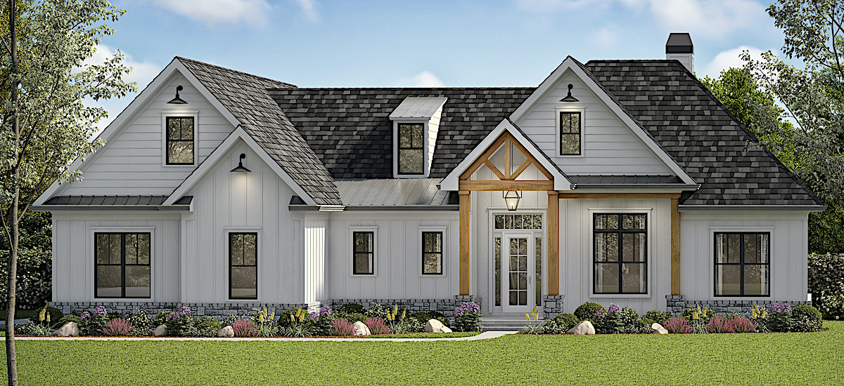 Cottage home (ThePlanCollection: Plan #198-1160)