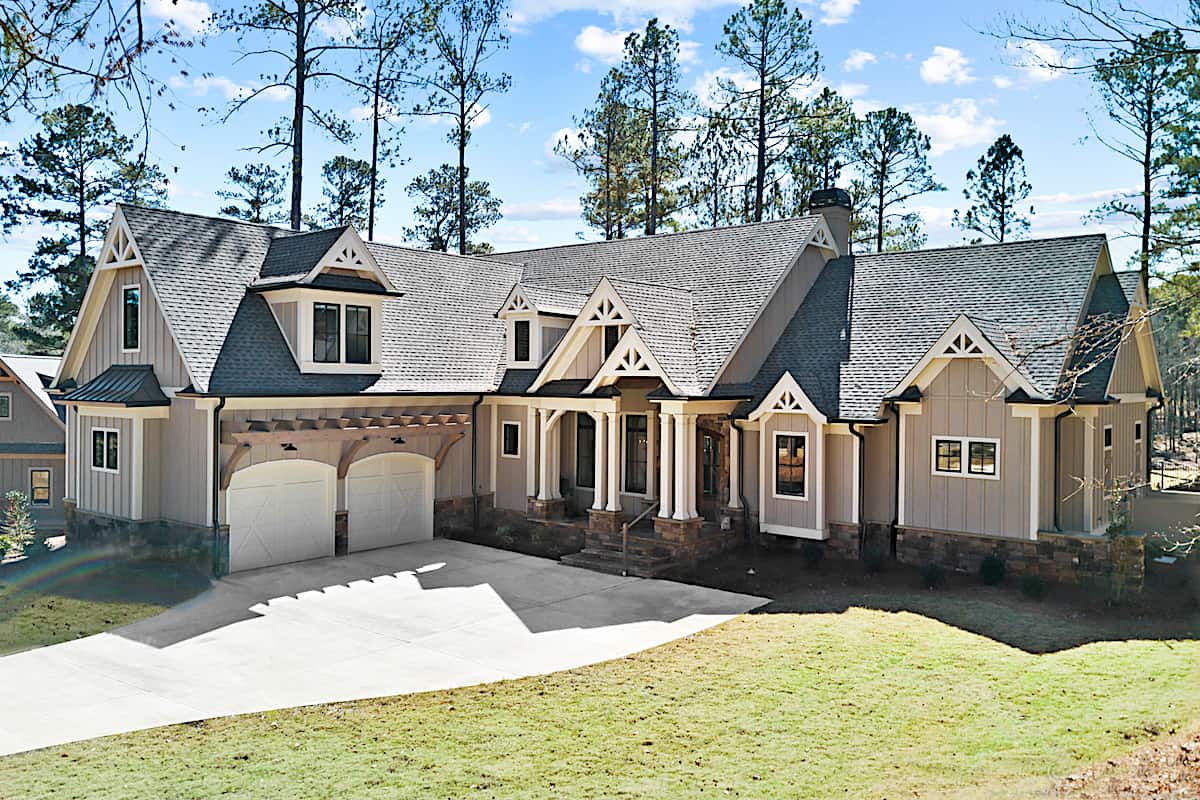 Left Side View of this 4-Bedroom,3334 Sq Ft Plan -198-1163