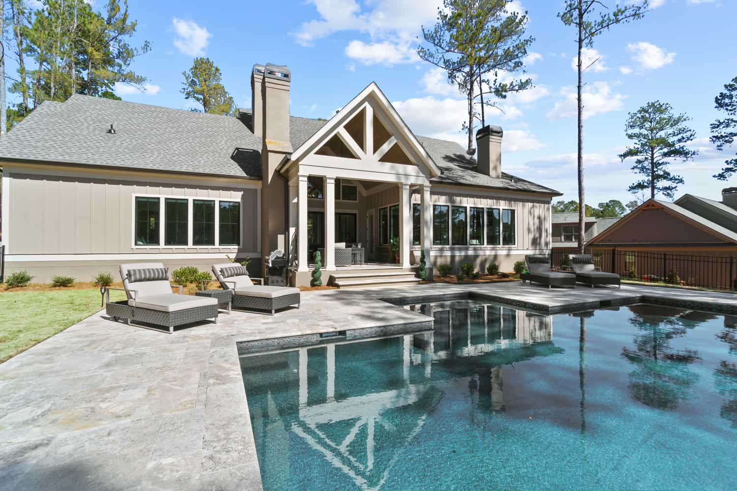 Rear View of this 4-Bedroom,3334 Sq Ft Plan -198-1163