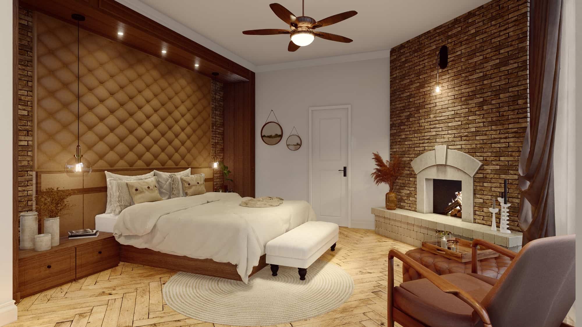 Master Bedroom of this 3-Bedroom, 2142 Sq Ft Plan - 198-1165
