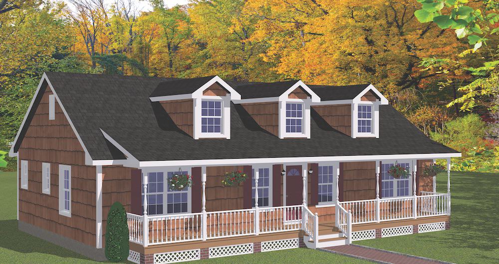 Ranch home (ThePlanCollection: Plan #200-1080)