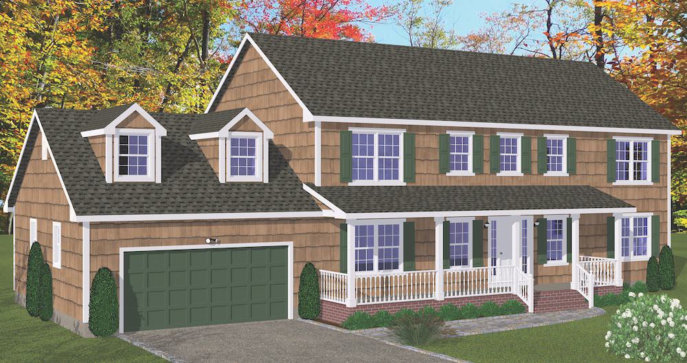 Colonial home (ThePlanCollection: Plan #200-1081)