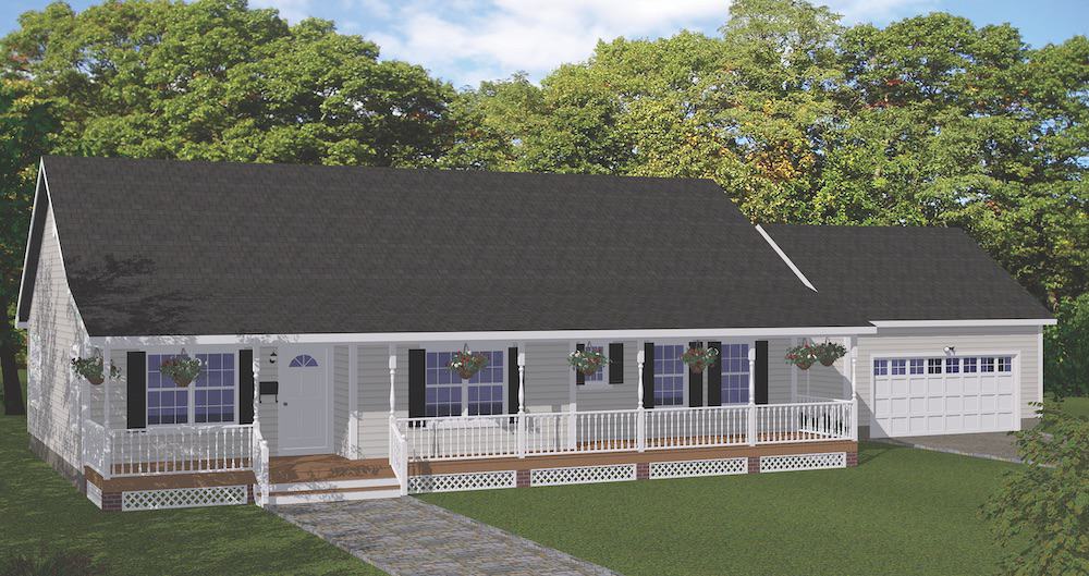 Country home (ThePlanCollection: Plan #200-1085)