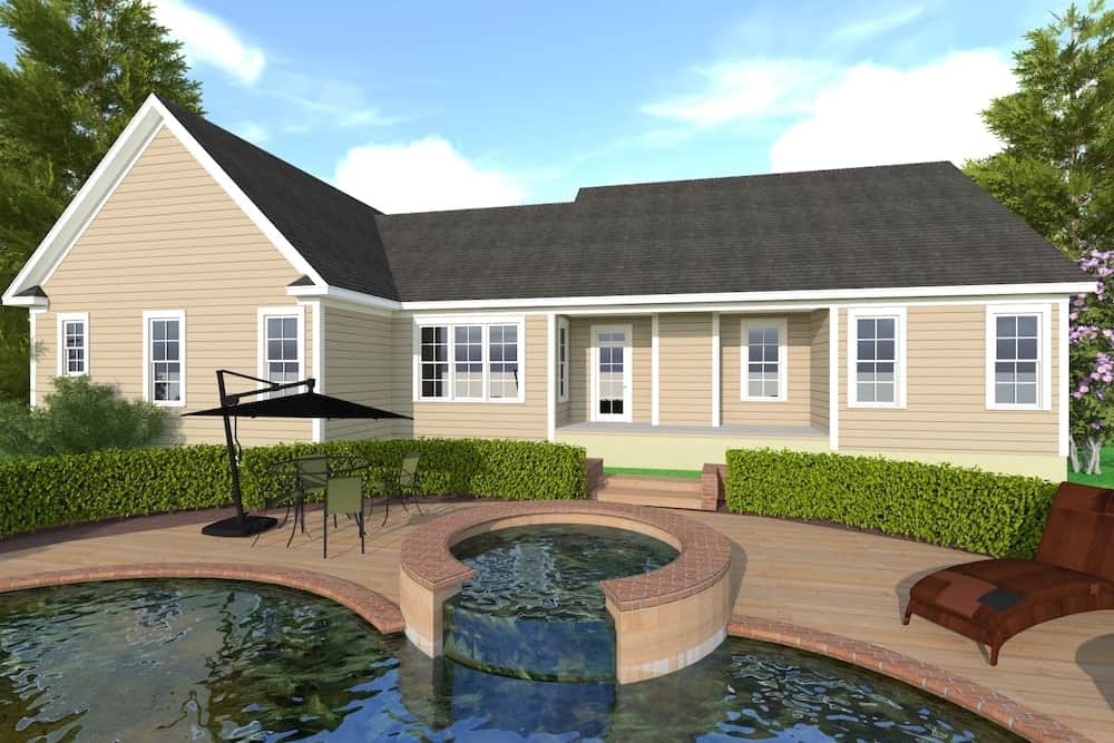 Pool of this 3-Bedroom, 2509 Sq Ft Plan - 201-1000