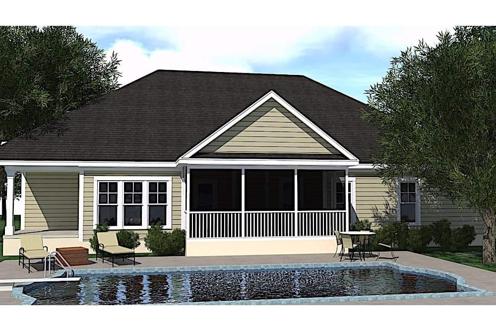 Pool of this 4-Bedroom, 2568 Sq Ft Plan - 201-1002