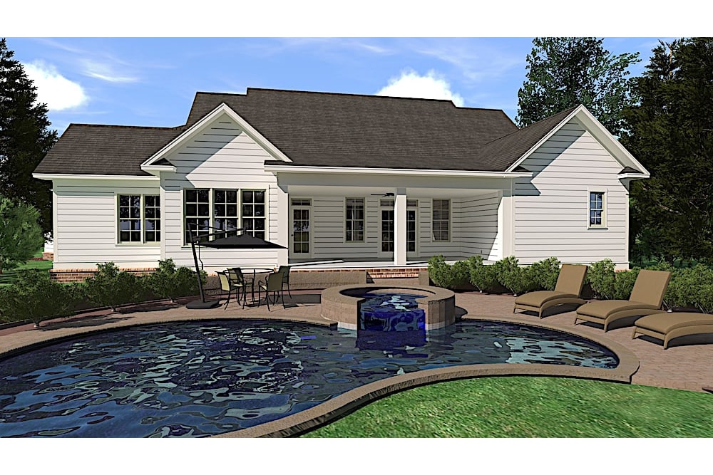 Pool of this 3-Bedroom, 3280 Sq Ft Plan - 201-1005