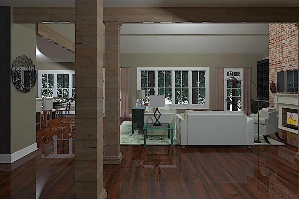 Great Room of this 3-Bedroom, 3742 Sq Ft Plan - 201-1016