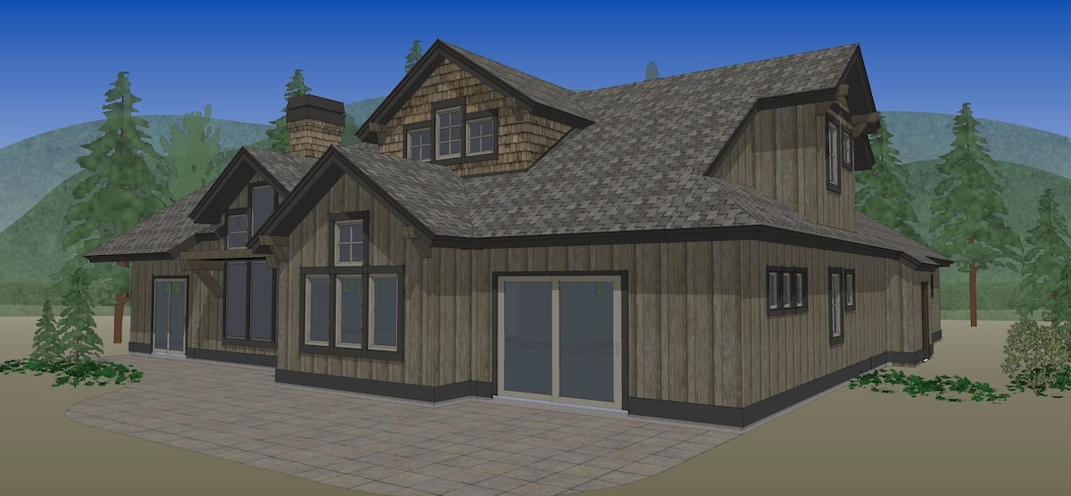 Front View of this 3-Bedroom, 2360 Sq Ft Plan - 202-1008