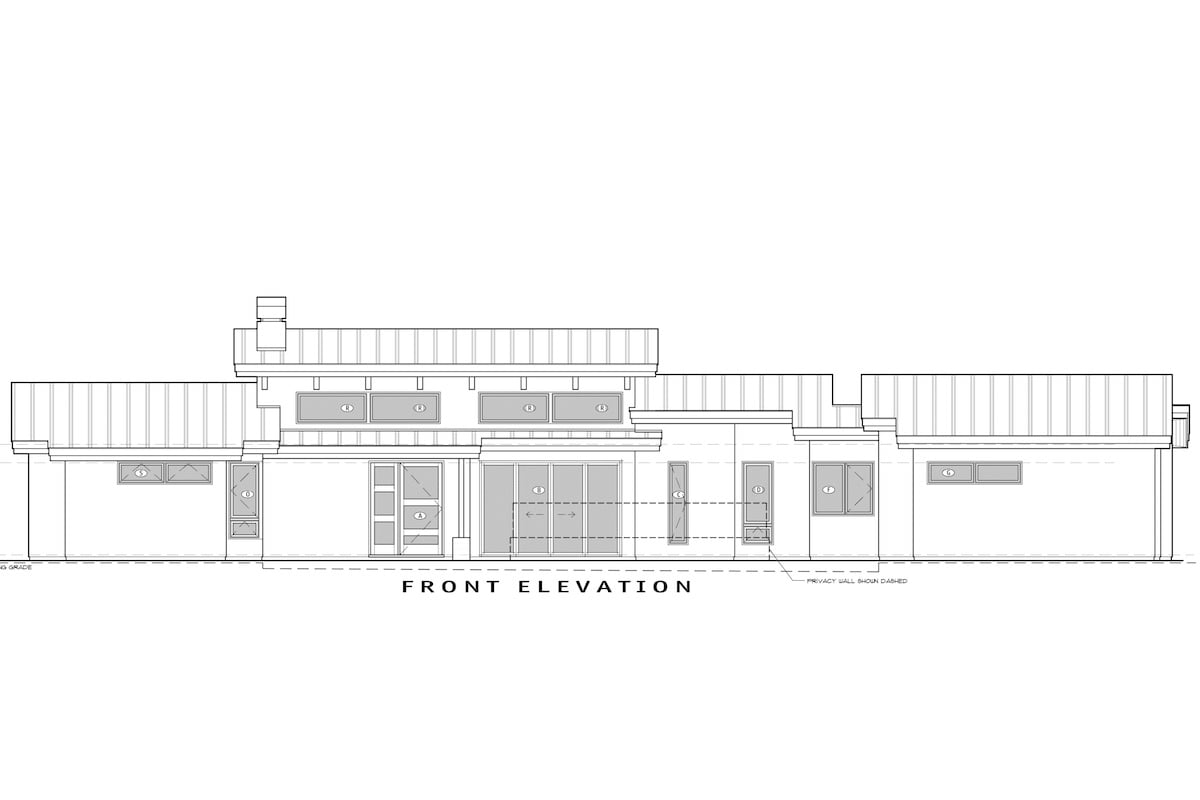 Home Plan Front Elevation of this 3-Bedroom,3264 Sq Ft Plan -202-1013