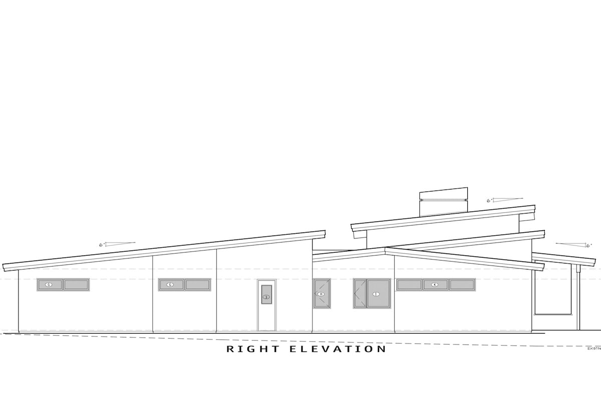 Home Plan Right Elevation of this 3-Bedroom,3264 Sq Ft Plan -202-1013