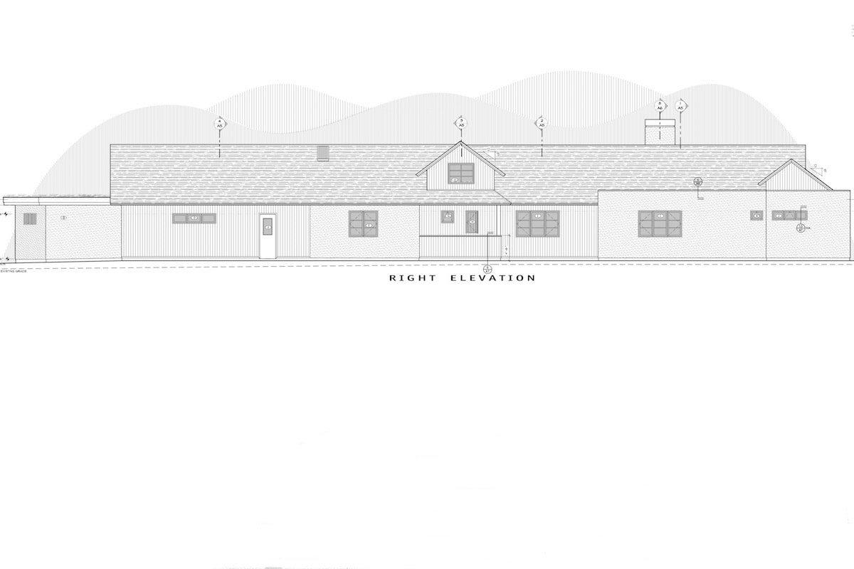 Home Plan Right Elevation of this 3-Bedroom,3832 Sq Ft Plan -202-1014