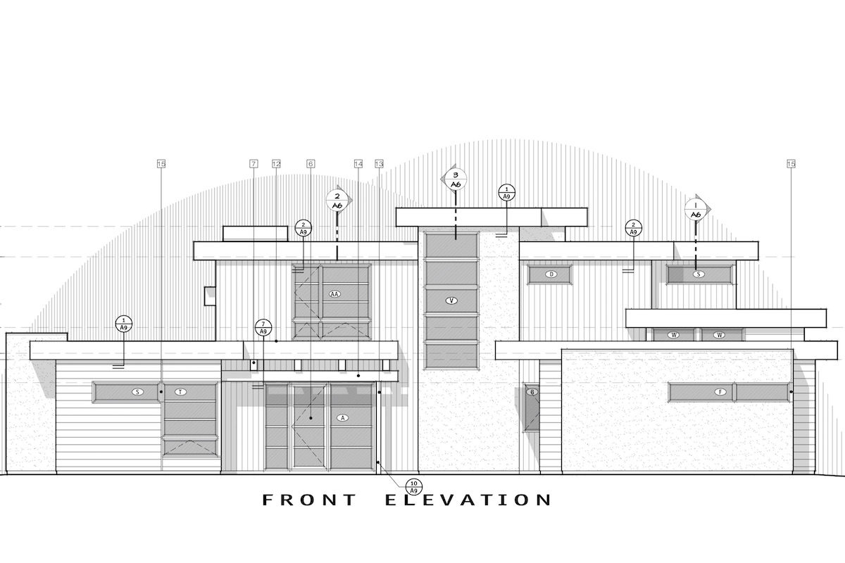Home Plan Front Elevation of this 4-Bedroom,3712 Sq Ft Plan -202-1015