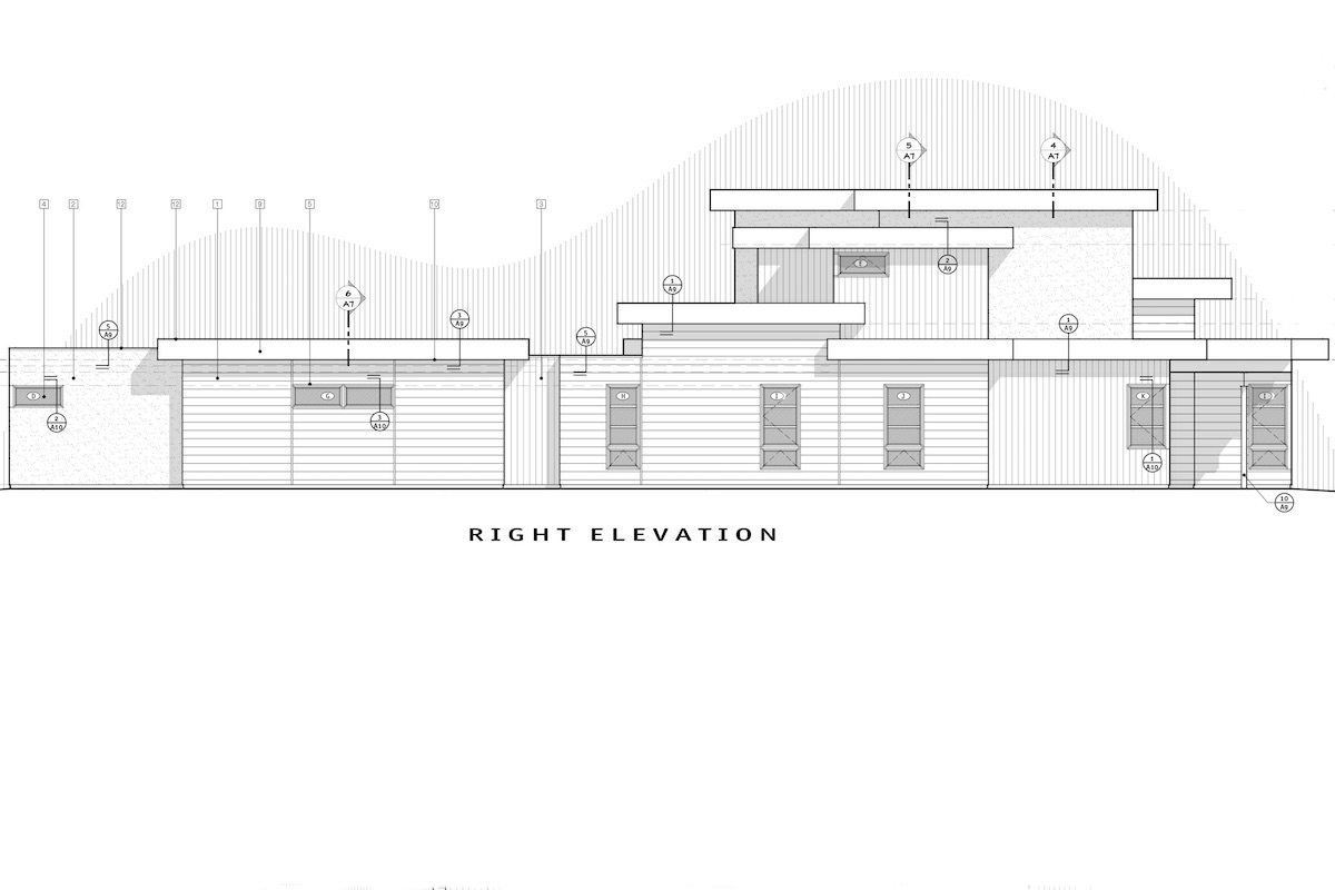 Home Plan Right Elevation of this 4-Bedroom,3712 Sq Ft Plan -202-1015