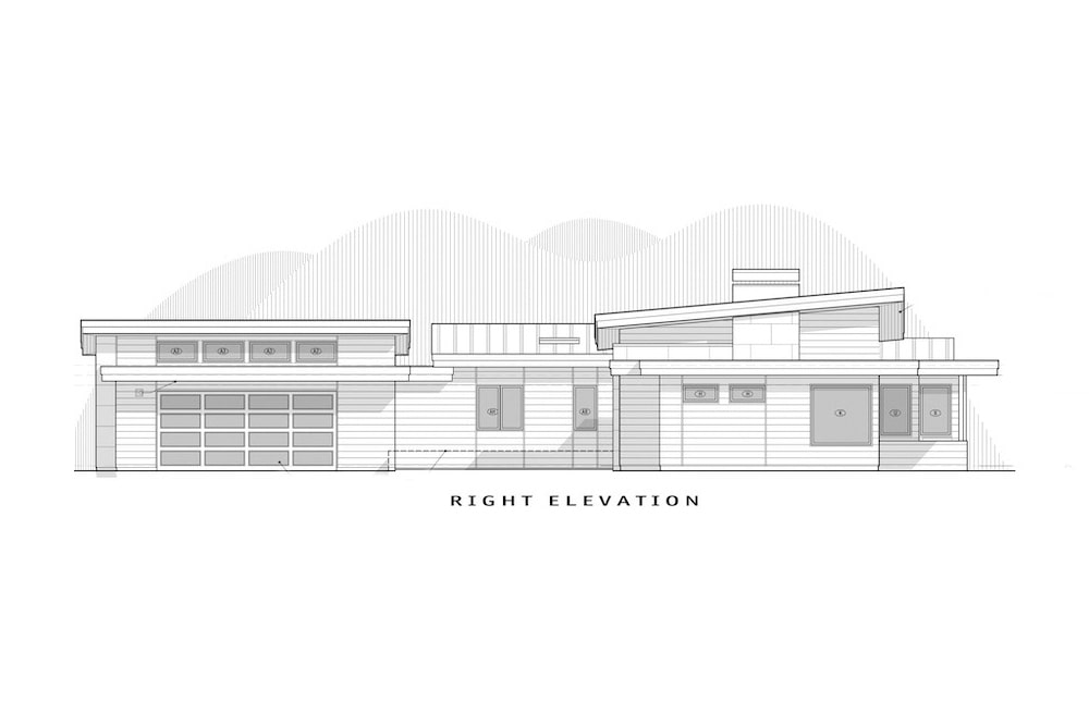 Home Plan Right Elevation of this 3-Bedroom,3247 Sq Ft Plan -202-1020