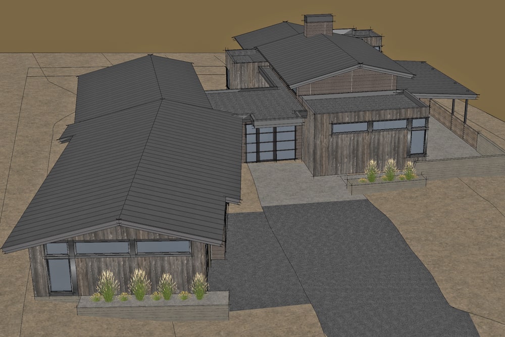 Aerial View of this 3-Bedroom, 2818 Sq Ft Plan - 202-1023