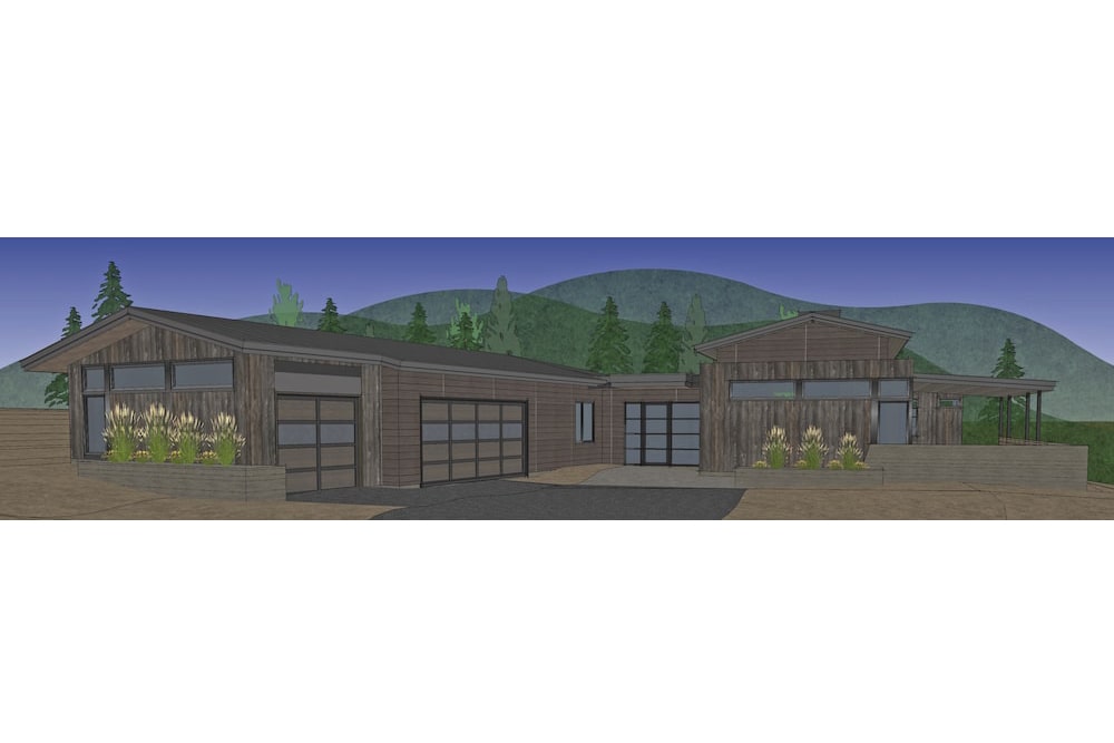 Aerial View of this 3-Bedroom, 2818 Sq Ft Plan - 202-1023